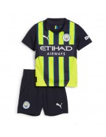 Manchester City Venkovní dres pro děti 2024-25 Krátký Rukáv (+ trenýrky)